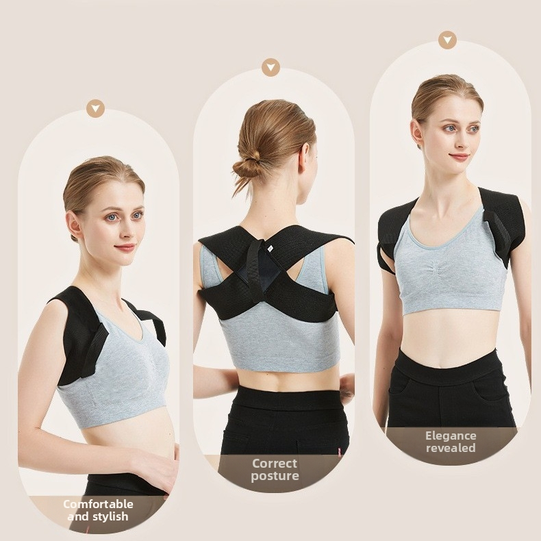 Opasok na správne držanie tela s otvorenými ramenami, unisex korektor držania tela, model DZ215, polyester