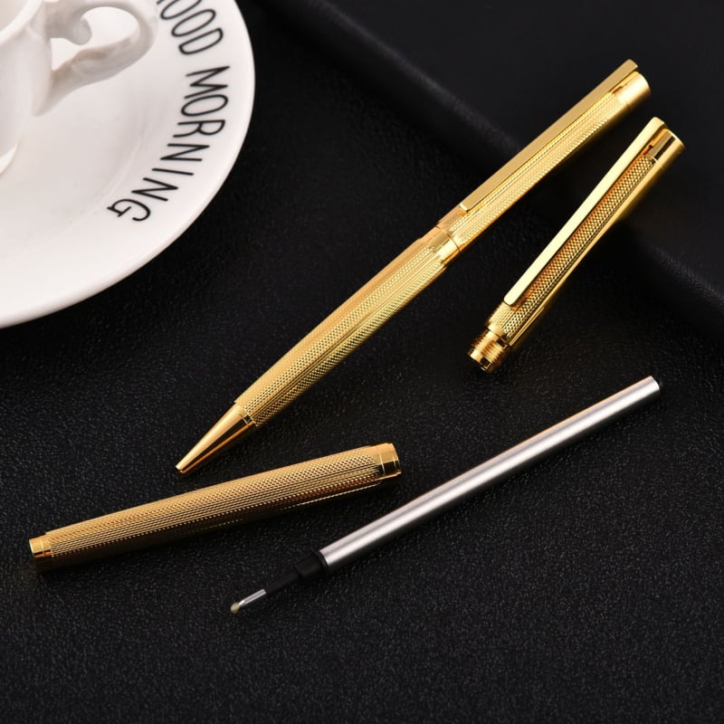 Forgatható mechanizmusú fém golyóstoll üzleti irodába (Márka: Other; Nem importált)