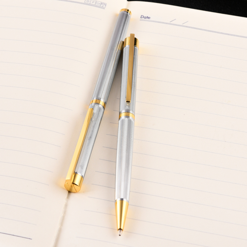 Forgatható mechanizmusú fém golyóstoll üzleti irodába (Márka: Other; Nem importált)