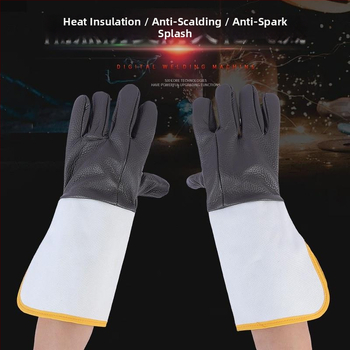 Zváračské rukavice, hovädzia koža, tepelná izolácia, proti popáleniu, jednorázové