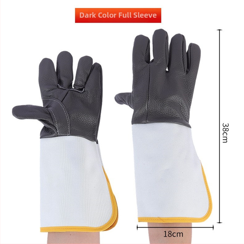 Zváračské rukavice, hovädzia koža, tepelná izolácia, proti popáleniu, jednorázové