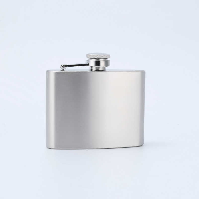 Hordozható rozsdamentes acél flaska – hordozható borosüveg, modern minimalistikus stílus, első osztályú minőség, logónyomtatás elérhető, egységcsomagolás