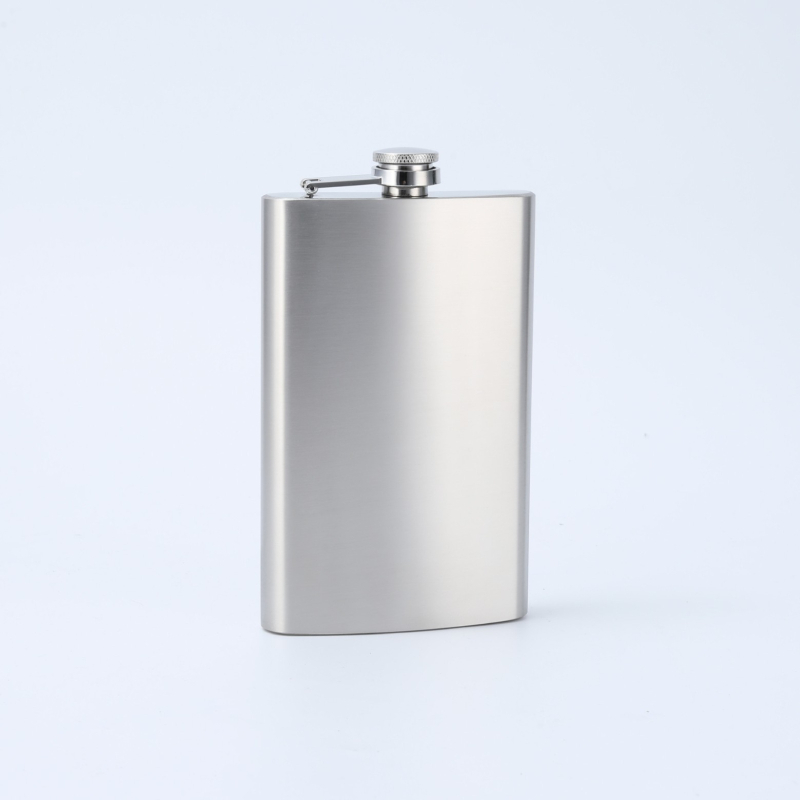 Hordozható rozsdamentes acél flaska – hordozható borosüveg, modern minimalistikus stílus, első osztályú minőség, logónyomtatás elérhető, egységcsomagolás