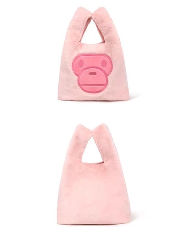 Babymilo plišana torba za iPad, unisex, ulični stil, najlon, uspravni kvadratni oblik, Velcro zatvarač, unutarnja džepa, dvostruka naramenica