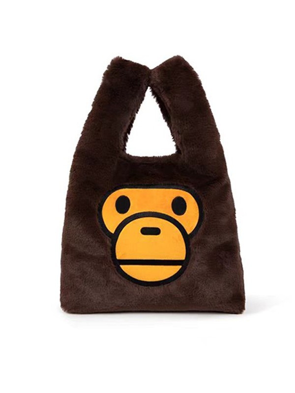 Babymilo plišana torba za iPad, unisex, ulični stil, najlon, uspravni kvadratni oblik, Velcro zatvarač, unutarnja džepa, dvostruka naramenica