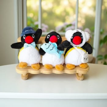 Păpușă pluș cu pinguin — umplutură PP bumbac, pluș scurt, desene personalizate, pandantiv pentru geantă și breloc