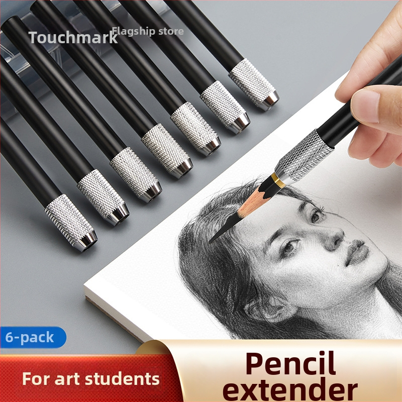 Touchmark predlžovač ceruzky – kovová predĺžená tyč pre ceruzky, priemer 6–8 mm