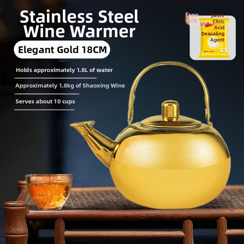 Ohrievací hrniec na víno – krištáľové sklo, moderný minimalistický štýl, model YJ980662373227