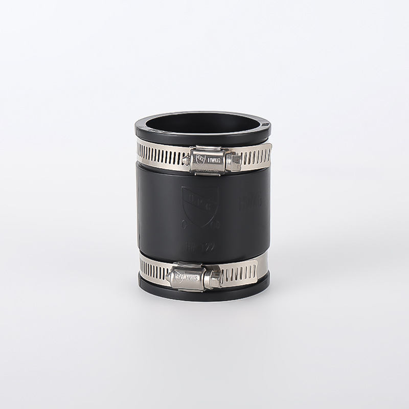 Colier din cauciuc pentru conexiune flexibilă cu diametru variabil — conector tubular reductibil, clemă din cauciuc tip cuplaj moale Hwkg/Hengwei clamp. Diametru nominal: 1.5–2 in și mai mare; Diametru de fixare: 1.5–2 in și mai mare; Gama aplicabilă: 1.5–