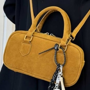 Mat retro ženska crossbody torba, jesen-zima 2025, kompaktna i svestrana torba za posao