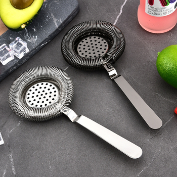 Hechang filtru de gheata din otel inoxidabil si separator de gheata cu arc pentru cocktailuri, stil creativ, 50 g, ambalaj OPP