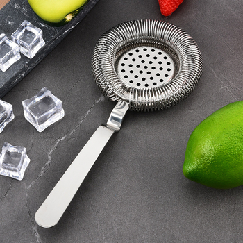 Hechang filtru de gheata din otel inoxidabil si separator de gheata cu arc pentru cocktailuri, stil creativ, 50 g, ambalaj OPP