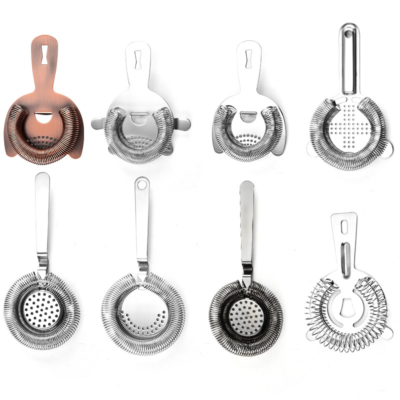 Hechang filtru de gheata din otel inoxidabil si separator de gheata cu arc pentru cocktailuri, stil creativ, 50 g, ambalaj OPP