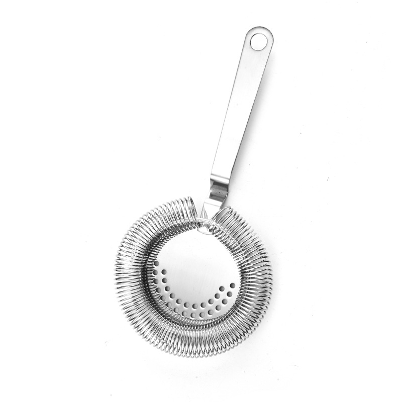 Hechang filtru de gheata din otel inoxidabil si separator de gheata cu arc pentru cocktailuri, stil creativ, 50 g, ambalaj OPP