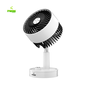 USB stolni ventilator s izmjenjivom baterijom 1200–2000 mAh, neprekidna regulacija brzine, 3 lopatice, četkasti motor