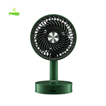 USB stolni ventilator s izmjenjivom baterijom 1200–2000 mAh, neprekidna regulacija brzine, 3 lopatice, četkasti motor