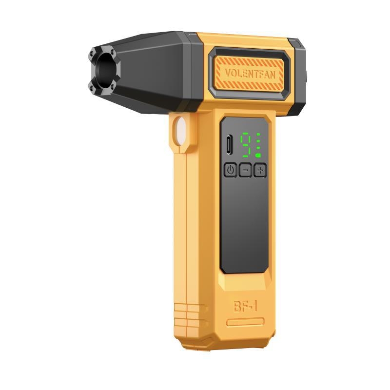 Kézi bladeless turbó ventilátor, beépített 6000 mAh-s akkumulátor, 9 sebességfokozat, zaj ≤ 36 dB