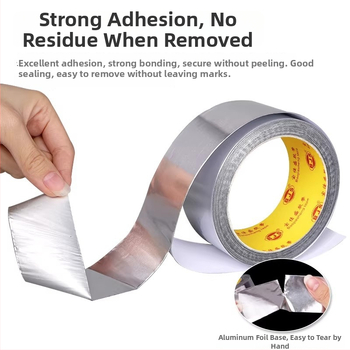 Ultra úzka hliníková páska - vysoká teplotná odolnosť, vodivá a antistatická, 0,05–0,2 mm hrúbka, hliníková fóliová páska, pre batériu mobilného telefónu, monitor a kompresor klimatizácie