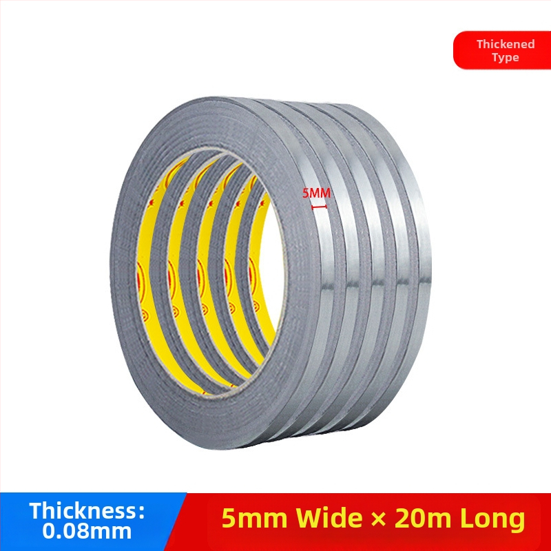Ultra úzka hliníková páska - vysoká teplotná odolnosť, vodivá a antistatická, 0,05–0,2 mm hrúbka, hliníková fóliová páska, pre batériu mobilného telefónu, monitor a kompresor klimatizácie