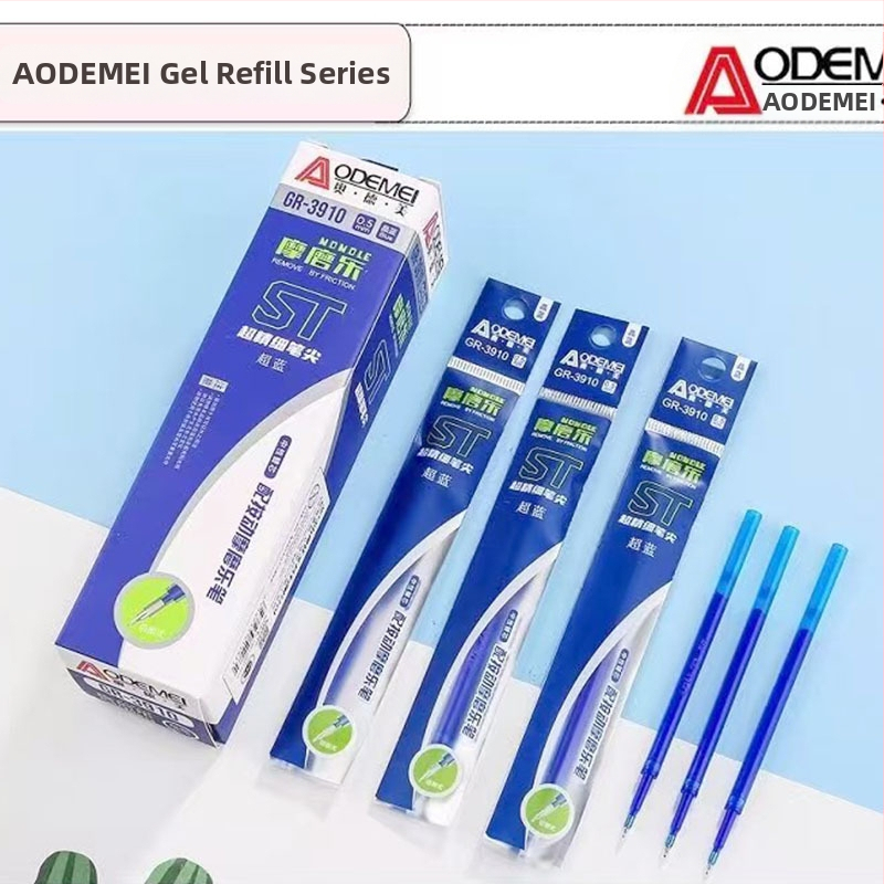 Odeme refill za izbrisivo gel pero, pritisni mehanizam, kuglični vrh, 0,5 mm, kristalno plava/crna