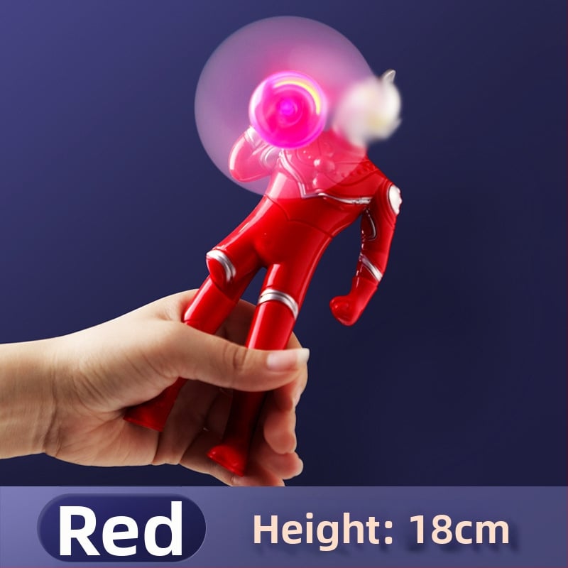 LED ručný ventilátor – hračka, plast, ručné ovládanie, pre študentov