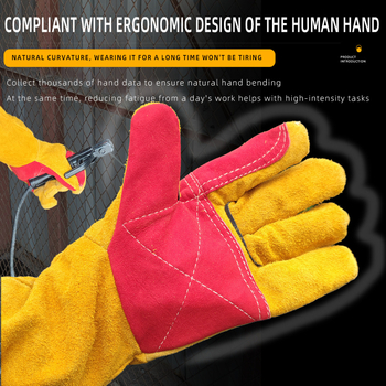 Duge kožne rukavice za vrtlarstvo, otporne na probijanje, za podrezivanje bodljikavih biljaka, pogodne za zavarivanje i mehaničke radove