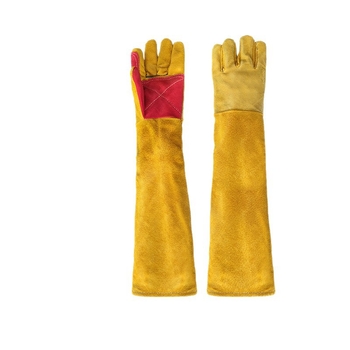 Duge kožne rukavice za vrtlarstvo, otporne na probijanje, za podrezivanje bodljikavih biljaka, pogodne za zavarivanje i mehaničke radove