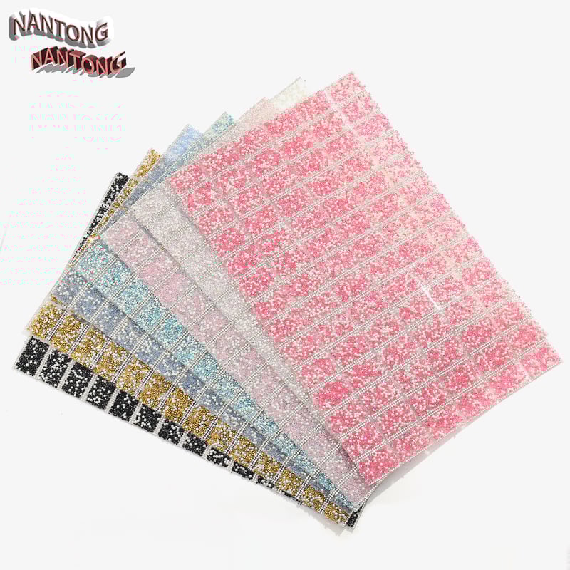 DIY štras ukrasi s perlama i dvostrukim ljepilom – četvrtasti kristali, elektroplate, branda Nankong rhinestones