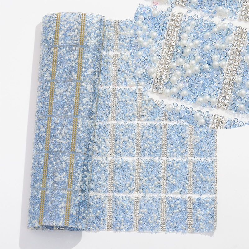 DIY štras ukrasi s perlama i dvostrukim ljepilom – četvrtasti kristali, elektroplate, branda Nankong rhinestones