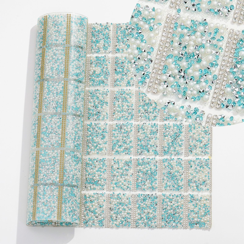 DIY štras ukrasi s perlama i dvostrukim ljepilom – četvrtasti kristali, elektroplate, branda Nankong rhinestones