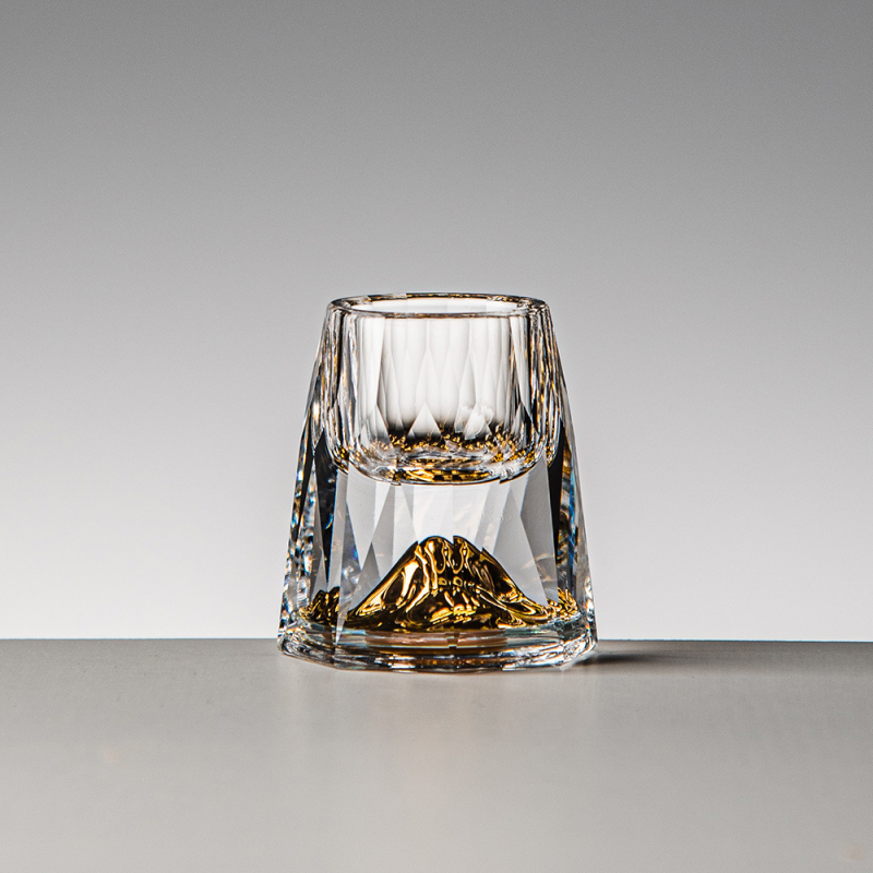 Kristalna staklena čašica za alkoholna pića, dijamantno facetirana, kapacitet 1-100 ml, novi kineski stil, mogućnost logotipa