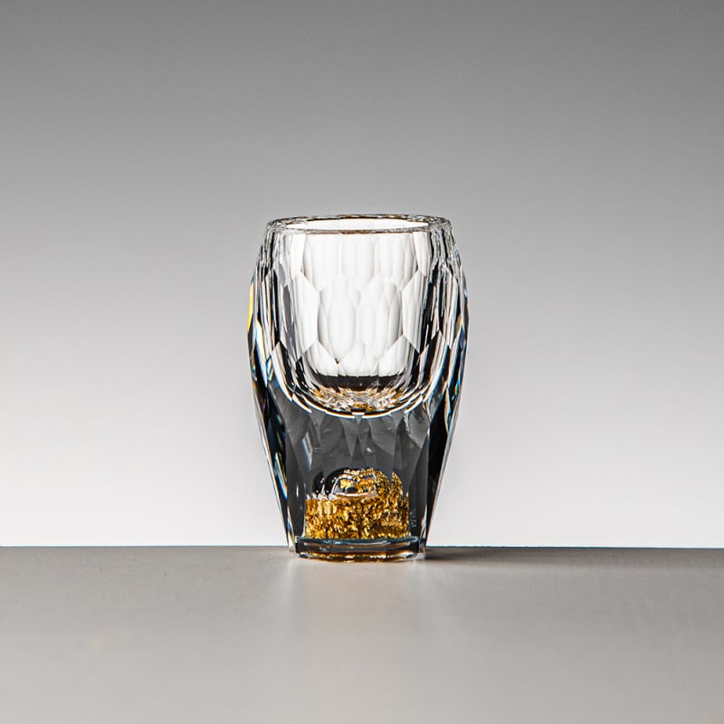 Kristalna staklena čašica za alkoholna pića, dijamantno facetirana, kapacitet 1-100 ml, novi kineski stil, mogućnost logotipa