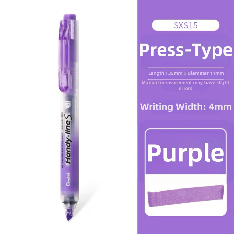 Pentel SXS15 marker za podcrtavanje s šiljkom pod kutem 4,0 mm, izbrisiv, zamjenjiva jezgra