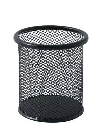 Поставка за химикалки – метална мрежеста, кръгла форма, подходящ подарък за съученик, Коледа