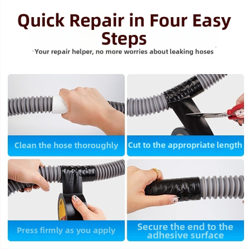 Páska na opravu úniku hadíc a potrubia – tkaninové jadro, samolepiaca, vodotesná, utesňovanie proti praskaniu pre hadice, rúry, drezy a práčky