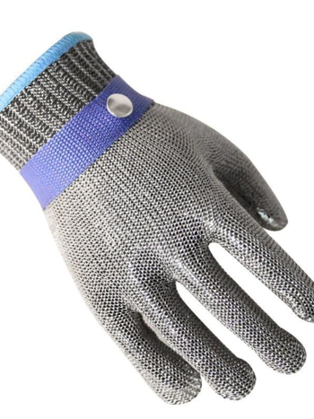 Γάντια από ατσάλι με αντίσταση στην κοπή για κοπή κρέατος, σφαγή ψαριών και διαχείριση θαλασσινών – Επίπεδο 5, μιας χρήσης