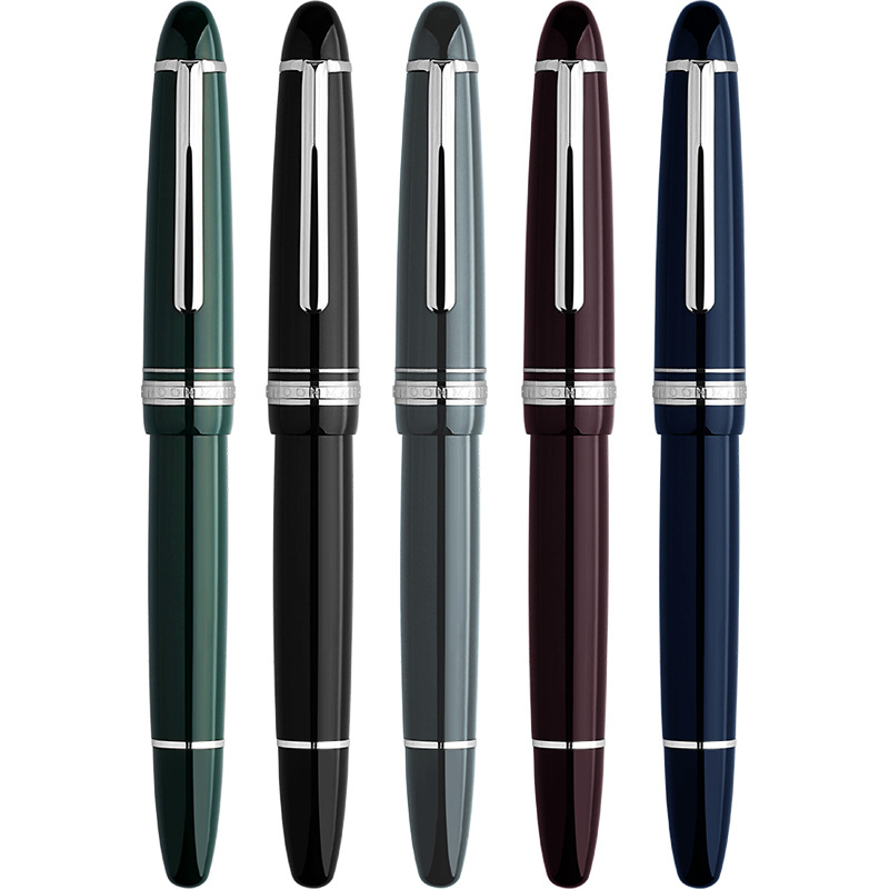 MAJOHN P136 fountain pen s piston sustavom za mastilo, tijelo od smole, iridijski nib, model MAJOHN-P136