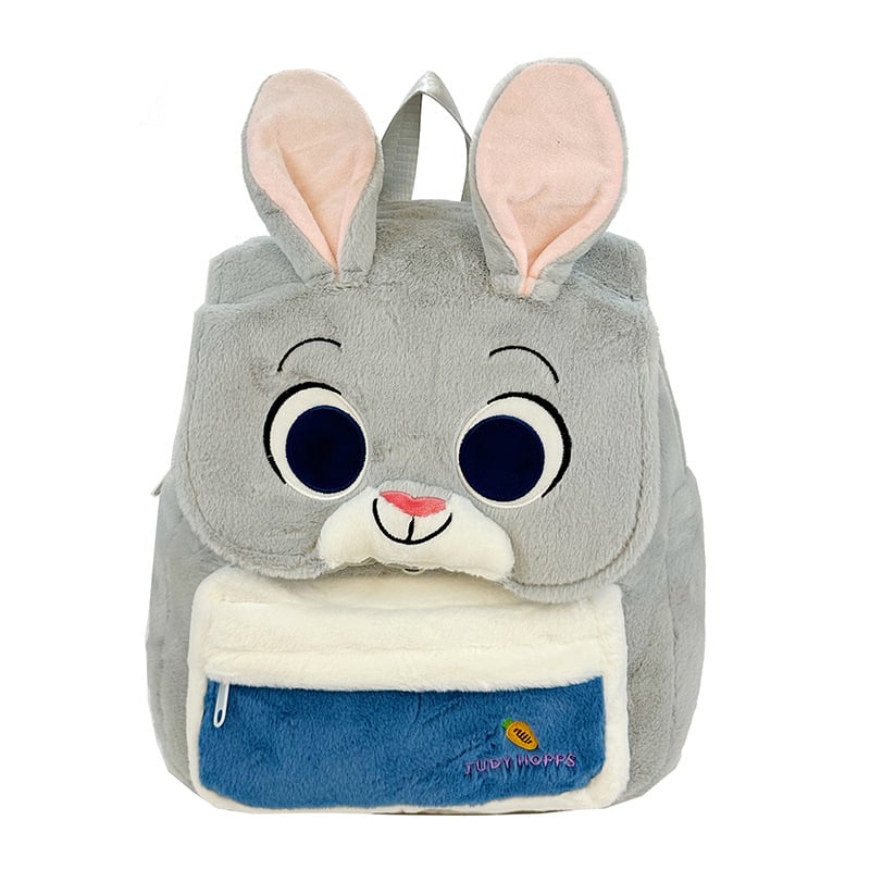 Korejski stil plišasti ruksak s mladenackim kampus dizajnom, zatvaranje na zip, unutarnji pretinac za dokumente, poliester podstava