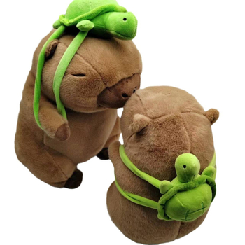 Capybara pliš igračka s ruksakom u obliku kornjače za djecu