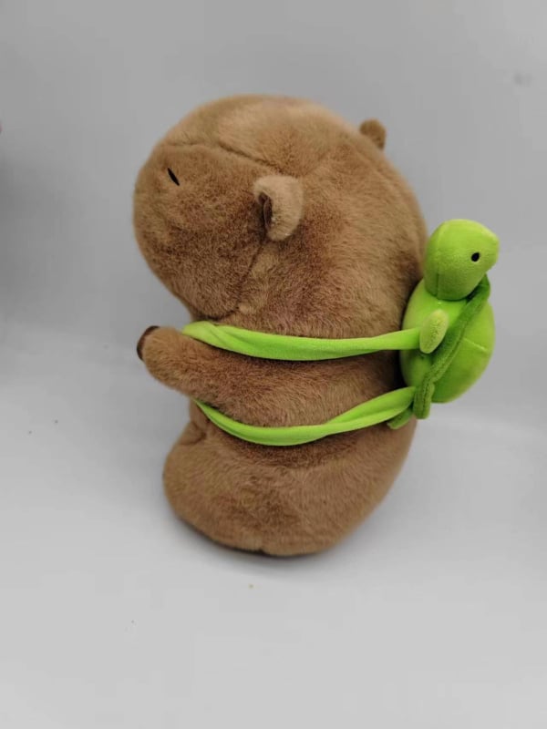 Capybara pliš igračka s ruksakom u obliku kornjače za djecu