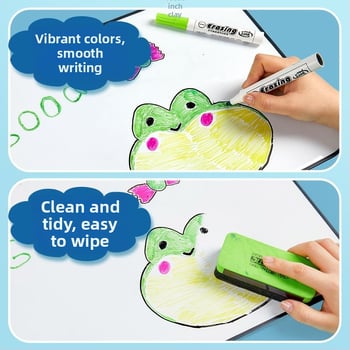 Plutajući vodeni marker za crtanje za djecu, šaren, izbrisiv na ploči. Plastično kućište; moguć tisak logotipa; neprerađeno; nije uvezeno