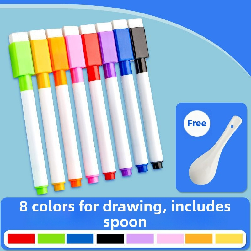 Plutajući vodeni marker za crtanje za djecu, šaren, izbrisiv na ploči. Plastično kućište; moguć tisak logotipa; neprerađeno; nije uvezeno