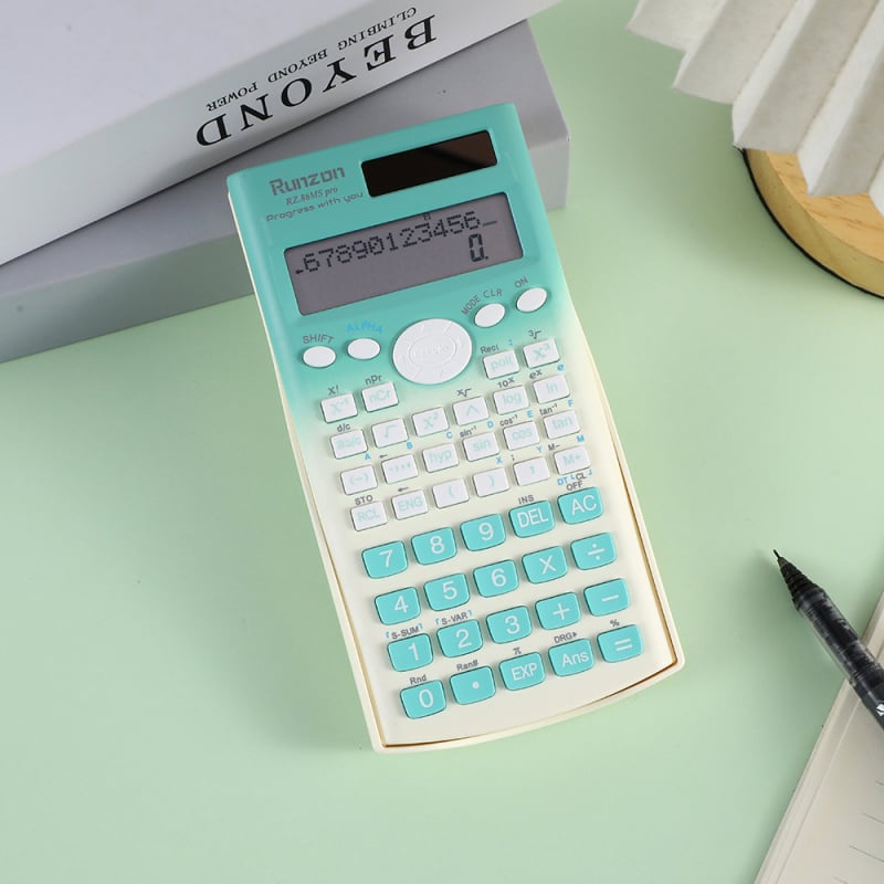 Diákkal számológép – hordozható, 12 digitos kijelző, ABS műanyag, modell RZ.87ms, egyedi logó nyomtatás lehetséges, elem nincs benne