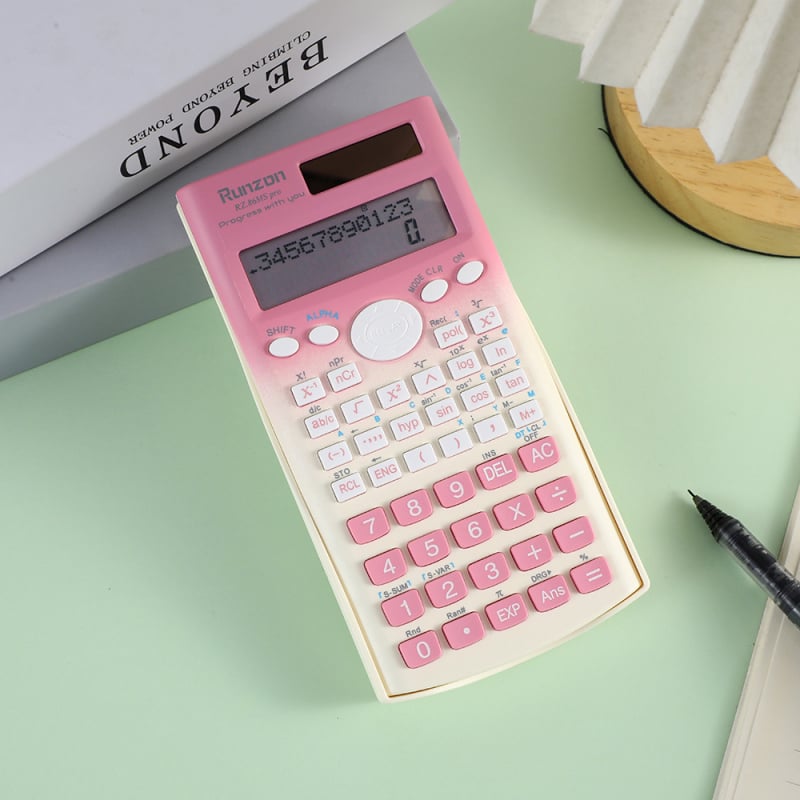 Diákkal számológép – hordozható, 12 digitos kijelző, ABS műanyag, modell RZ.87ms, egyedi logó nyomtatás lehetséges, elem nincs benne