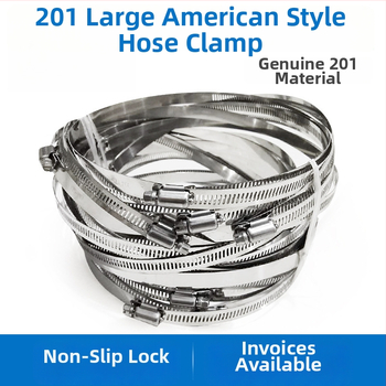 Hadica spona z 201 nehrdzavejúcej ocele, americký štýl, pre káble na monitorovanie na elektrických stĺpoch a projekty osvetlenia