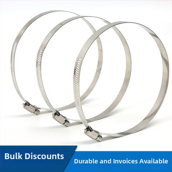 Hadica spona z 201 nehrdzavejúcej ocele, americký štýl, pre káble na monitorovanie na elektrických stĺpoch a projekty osvetlenia