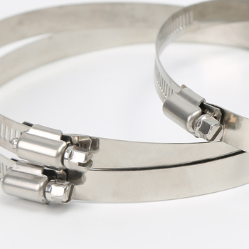 Hadica spona z 201 nehrdzavejúcej ocele, americký štýl, pre káble na monitorovanie na elektrických stĺpoch a projekty osvetlenia