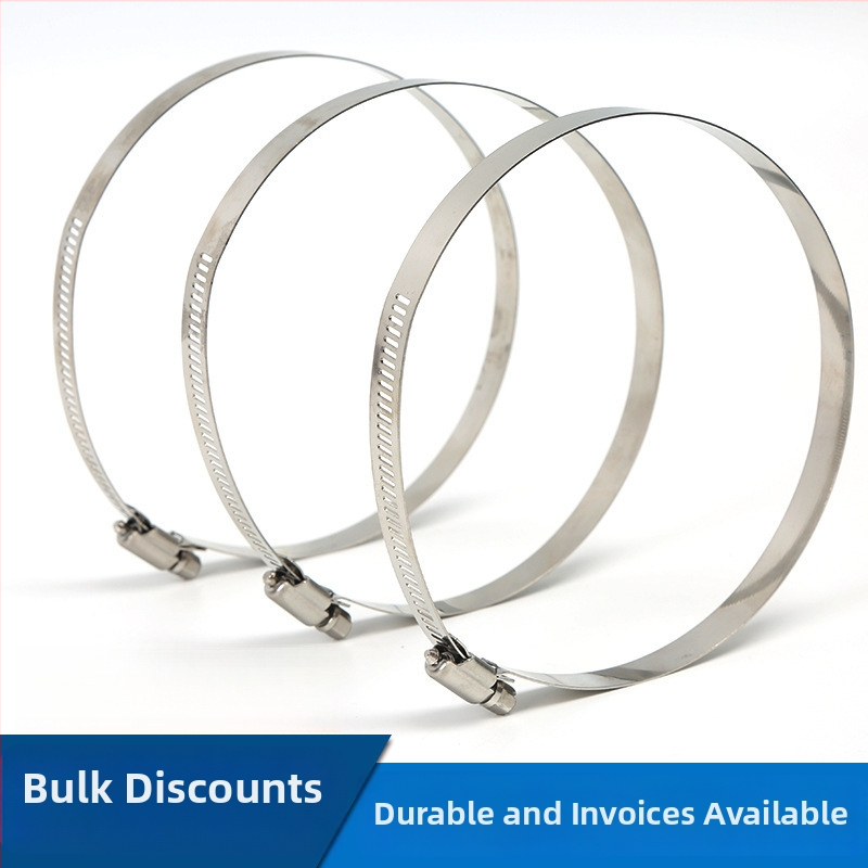 Hadica spona z 201 nehrdzavejúcej ocele, americký štýl, pre káble na monitorovanie na elektrických stĺpoch a projekty osvetlenia