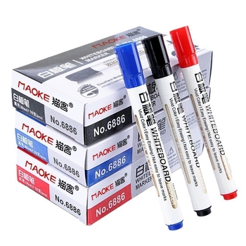 Debeli markeri za bijelu i crnu ploču, vodena baza, lako izbrisivi, Pengyi, 10 komada, plastično kućište