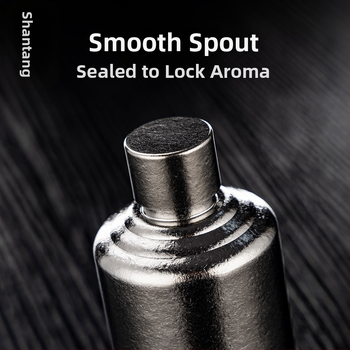 Rongshantang fľaša na víno z čistého titánu, prenosná do exteriéru - moderný minimalistický štýl, prázdna fľaša na víno, potlač loga k dispozícii